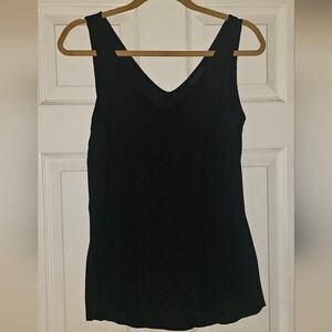 Worthington Classic Black Tank Top With Lace